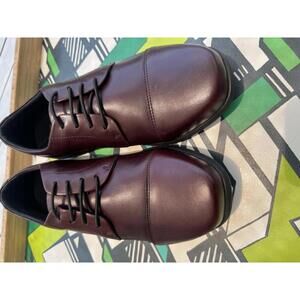 Birchbury Brenston Burgundy Leather Shoes - Size 9 Mens